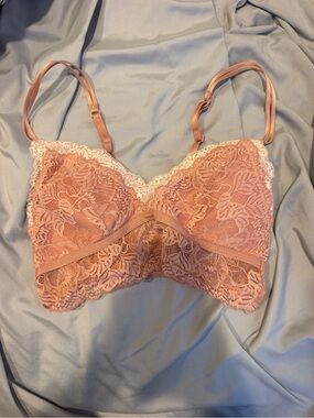 Auden Peach Lace Bralette
